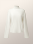 Half Turtleneck Yarn/Wool Yarn Plain Urban Sweater