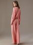 Micro-Elasticity Urban Plain Crew Neck Long Sleeve Loose Sweater