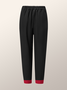 Color Block Regular Fit Urban Fashion Long Pants