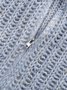 Turtleneck Long Sleeve Loose Ombre Elegant Cardigan