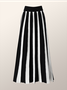 Color Block Long Urban Loose Skirt