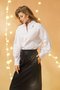 Plain Shirt Collar Loose Urban Blouse