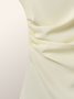 White Daily Plain Simple Short Sleeve Top