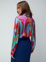 Long sleeve Abstract Regular Fit Urban Blouse