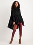Urban Plain Loosen Turtleneck Blouse