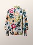 Shirt Collar Elegant Regular Fit Long Sleeve Blouse