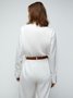 Off Shoulder Sleeve Plain Casual Fit Blouse
