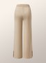 High Elasticity H-Line Plain Loose Casual Daily Pants