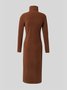 Fall Long Sleeve Simple Turtleneck Daily Simple Daily Top