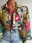 Shirt Collar Elegant Regular Fit Long Sleeve Blouse