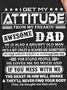 Women Funny Graphic I Get My Attitude From Awesome Dad Sweatshirt
