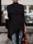 Urban Plain Loosen Turtleneck Blouse