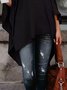 Urban Plain Loosen Turtleneck Blouse