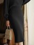Simple  Plain Regular Fit Skirt