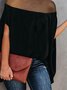 Loose Plain Turtleneck Elegant Blouse
