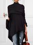 Urban Plain Loosen Turtleneck Blouse