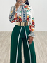 Stand Collar Urban Long sleeve Regular Fit Blouse