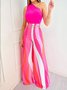 One Shoulder Vacation Regular Fit Plain Tank Top