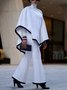 Loose Asymmetrical Color Block Elegant Shirt