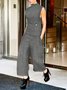 Half Turtleneck Urban Regular Fit Plain Tank Top