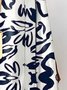 Shirt Collar Loose Elegant Abstract Blouse