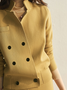 Plus Size Medium Elasticity Plain Urban Loose Stand Collar Long Sleeve Cardigan
