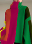 Plus Size Long Sleeve Urban Loose Turtleneck Sweater