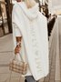 Plus Size Hoodie  Casual Letter Pattern  Sweater Cardigan
