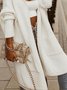 Plus Size Hoodie  Casual Letter Pattern  Sweater Cardigan