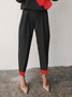 Color Block Regular Fit Urban Fashion Long Pants