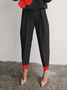 Color Block Regular Fit Urban Fashion Long Pants