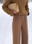 Urban Regular Fit Plain Pockets  Fashion Straight  Pants