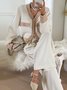 Long Sleeve Elegant Color Block Cardigan
