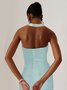 V Neck Urban Knot Front Dress