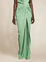 V Neck Urban Knot Front Dress