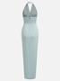 V Neck Urban Knot Front Dress