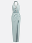 V Neck Urban Knot Front Dress