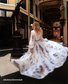 Morden Balloon Sleeve V Neck Dress With No