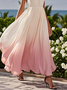 Regular Fit Chiffon Morden Dress With No