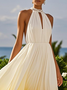 Regular Fit Chiffon Morden Dress With No