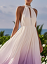 Regular Fit Chiffon Morden Dress With No