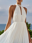 Regular Fit Chiffon Morden Dress With No