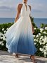 Regular Fit Chiffon Morden Dress With No