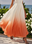 Regular Fit Chiffon Morden Dress With No