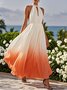 Regular Fit Chiffon Morden Dress With No
