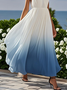 Regular Fit Chiffon Morden Dress With No