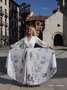 Morden Balloon Sleeve V Neck Dress With No