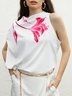 Floral Regular Fit Urban Sleeveless Shirt