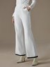 Regular Fit Elegant Color Block Pants