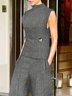 Half Turtleneck Urban Regular Fit Plain Tank Top
